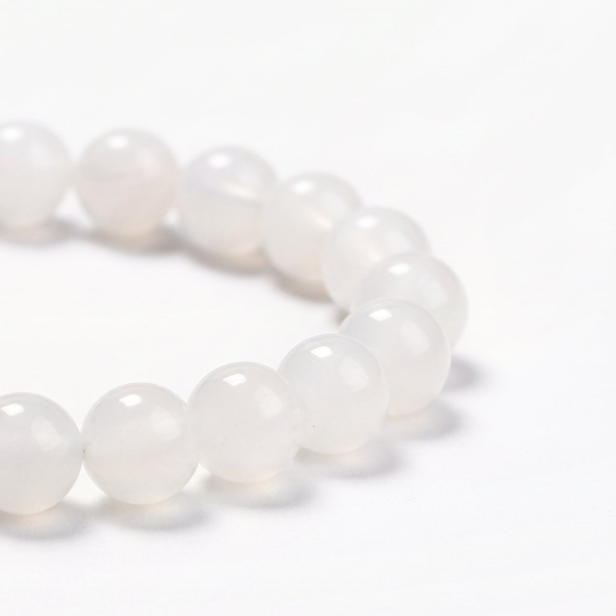 Bracelet Allure — Agate blanche