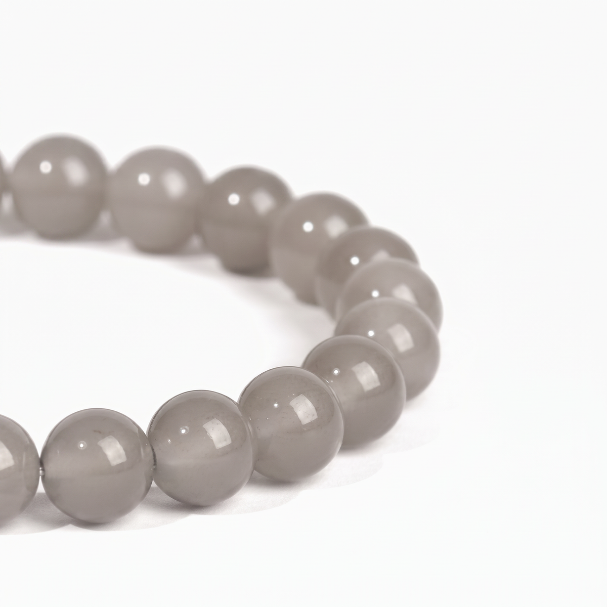 Bracelet Allure — Agate grise
