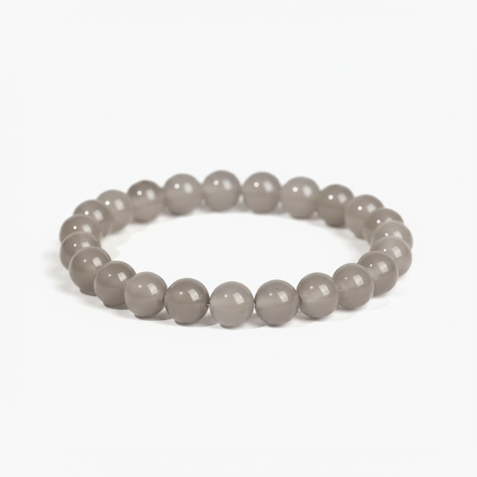 Bracelet Allure — Agate grise