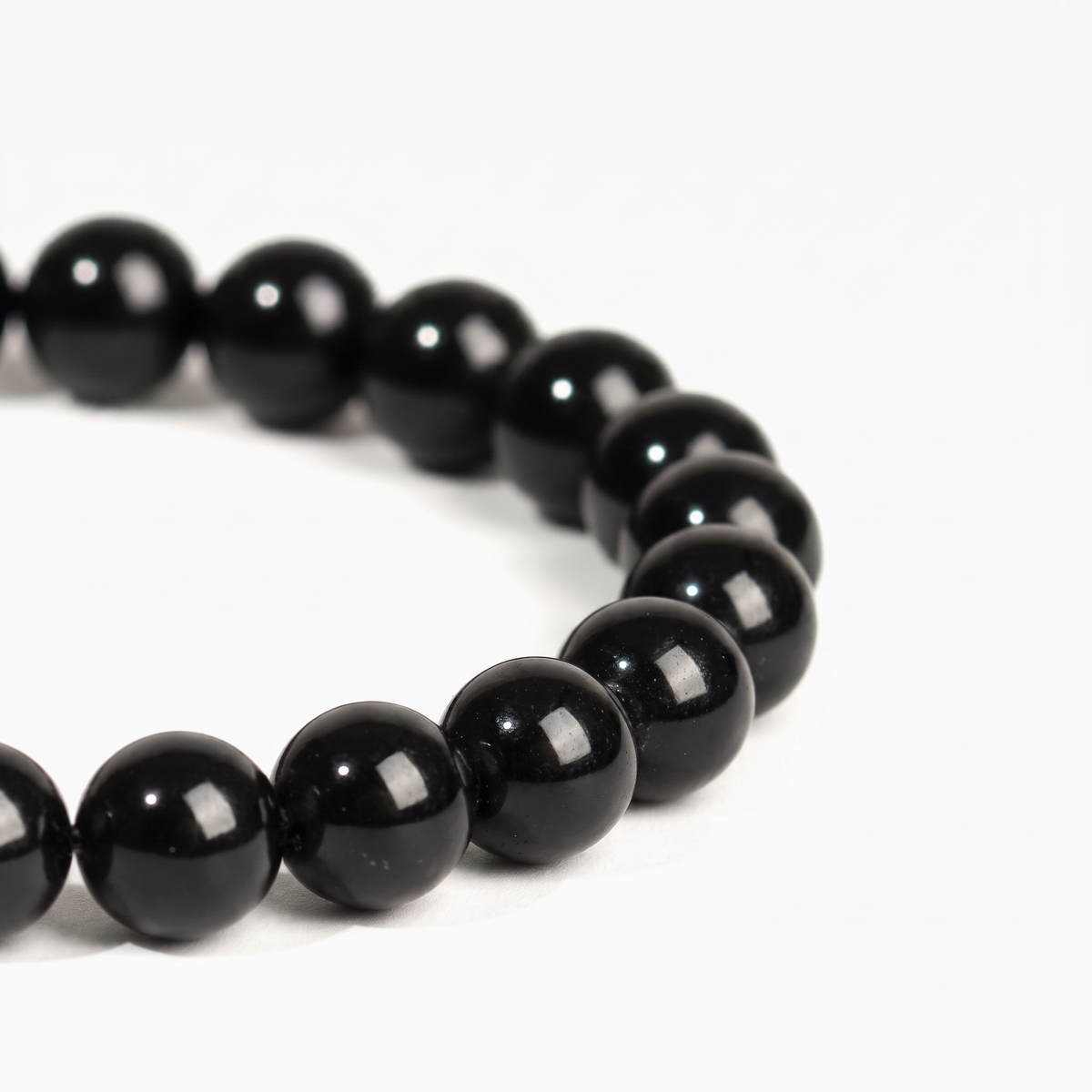 Bracelet Allure — Agate noire