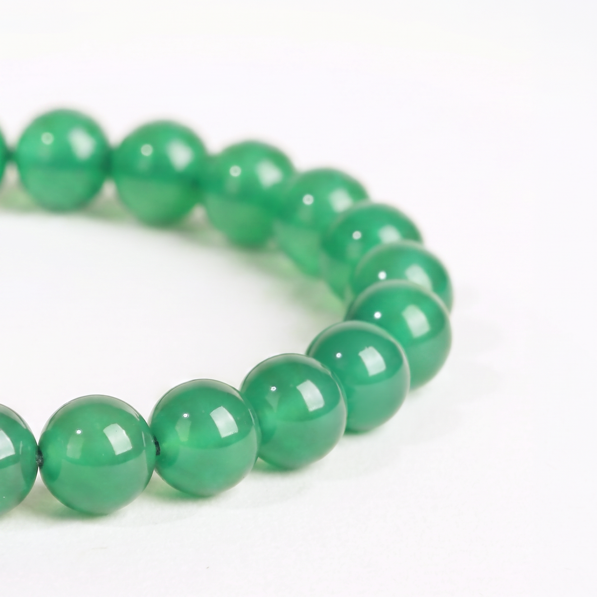 Bracelet Allure — Agate verte