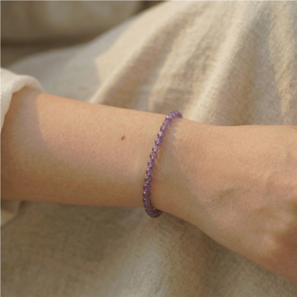 Bracelet fin en aventurine naturelle — Perles 3 mm