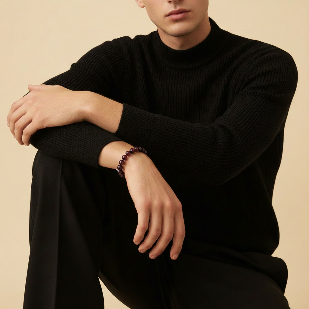 Bracelet Allure — Grenat