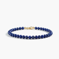 Bracelet fin en lapis-lazuli naturel — Perles 3 mm
