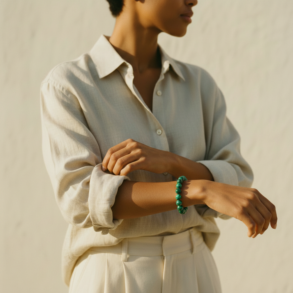 Bracelet Allure — Malachite
