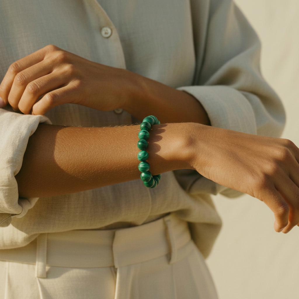 Bracelet Allure — Malachite