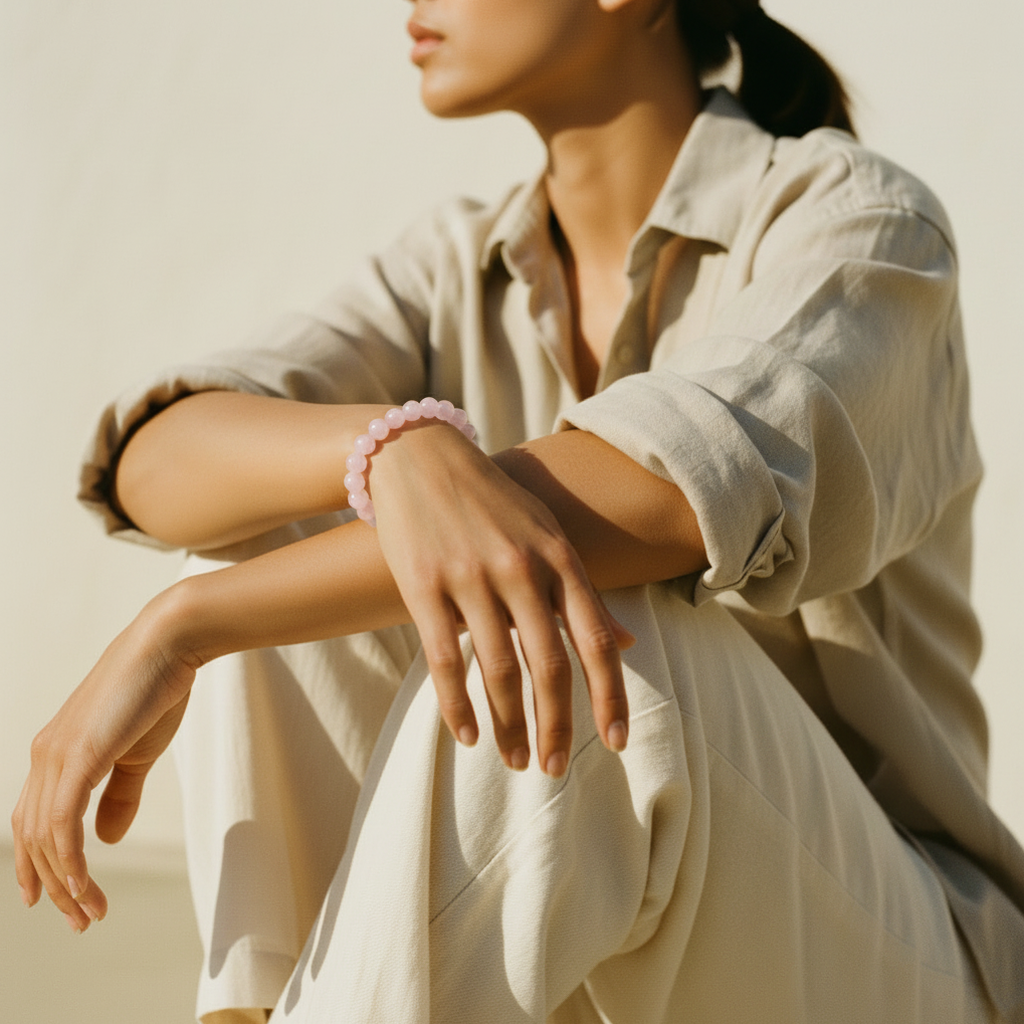 Bracelet Allure — Quartz rose